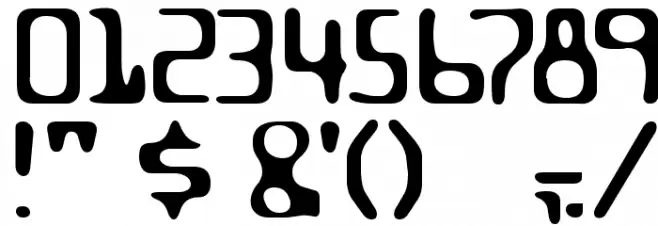 Milesandmilesofverticalsmiles Font OTHER CHARS