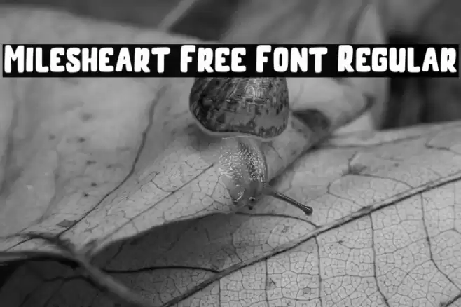 Milesheart Free Font Regular Caratteri examples