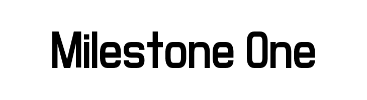 Milestone One Font