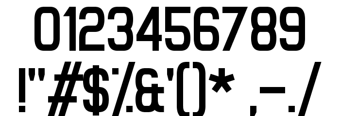 Milestone One Font OTHER CHARS