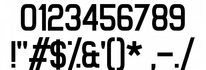 Milestone One Font Alte caractere