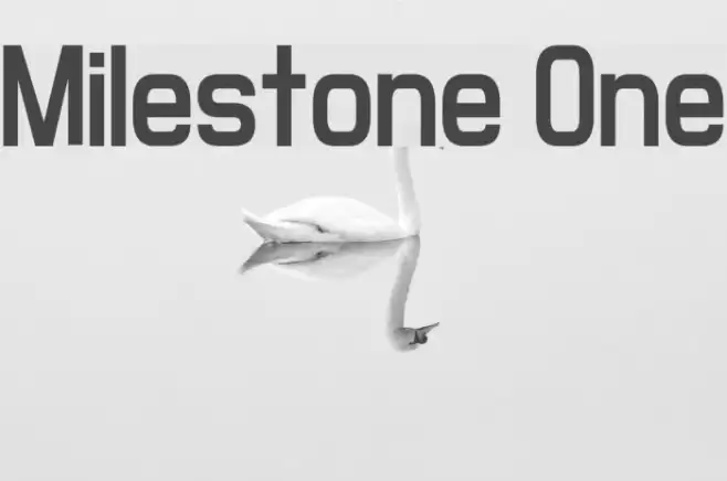 Milestone One Font examples