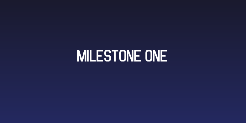 Milestone One Social Header