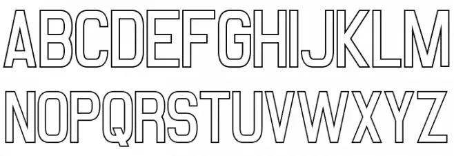 Milestone Outline Font Litere mari