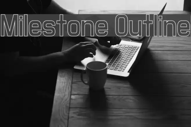 Milestone Outline Шрифта examples