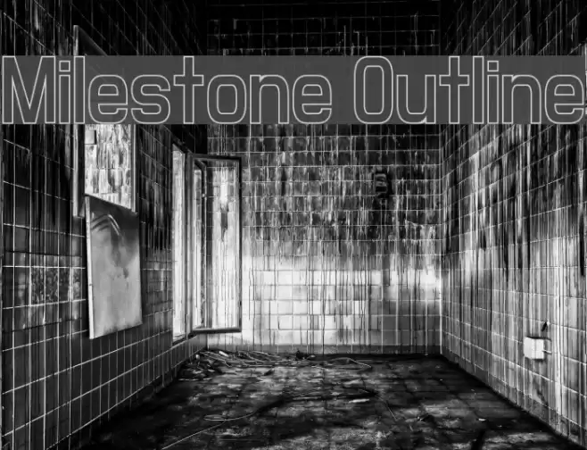 Milestone Outline Шрифта examples