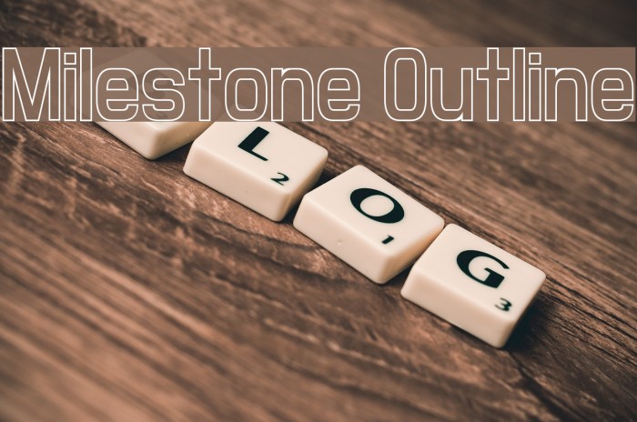 Milestone Outline Font examples