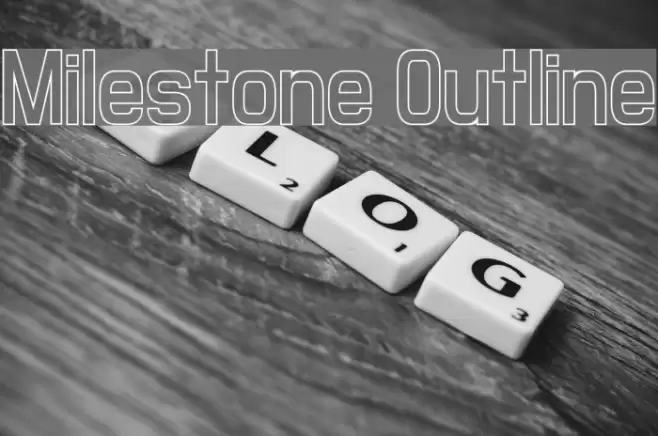Milestone Outline Шрифта examples