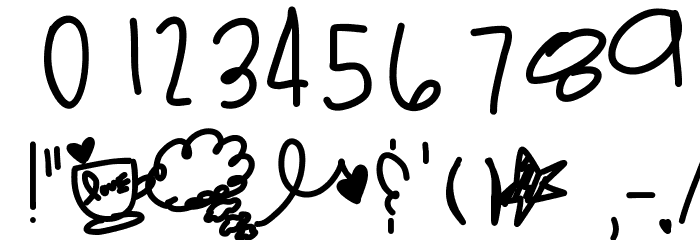 MileyTwerk Font OTHER CHARS