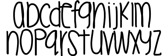 MileyTwerk Font LOWERCASE