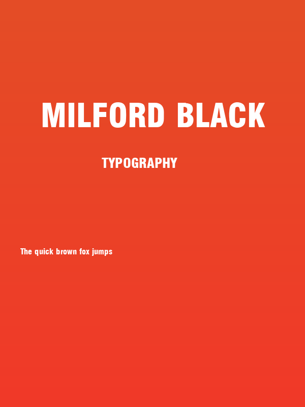Milford Black Poster