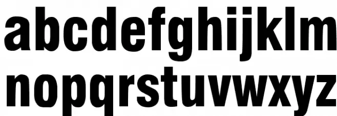 Milford Black Caratteri MINUSCOLO