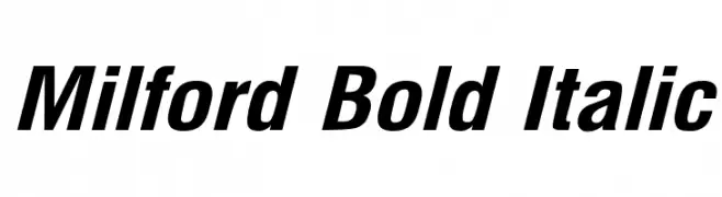 Milford Bold Italic  Fuentes Gratis Descargar