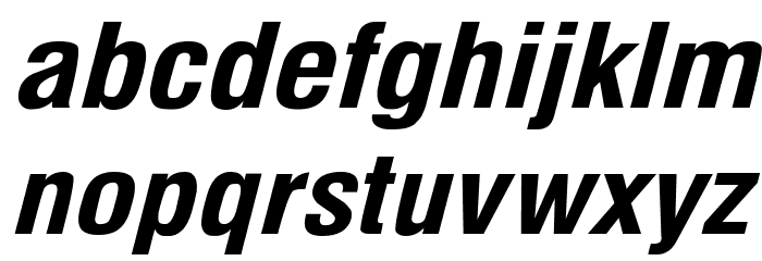 Milford Bold Italic Font LOWERCASE