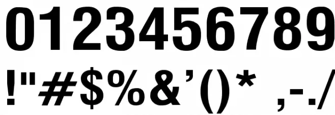Milford Bold Font OTHER CHARS