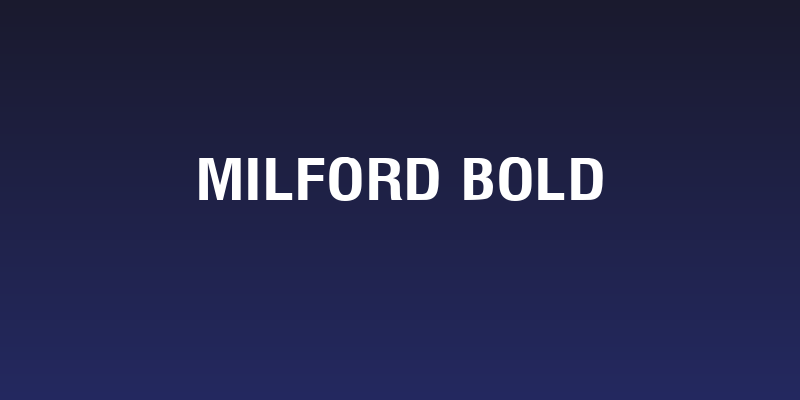 Milford Bold Social Header