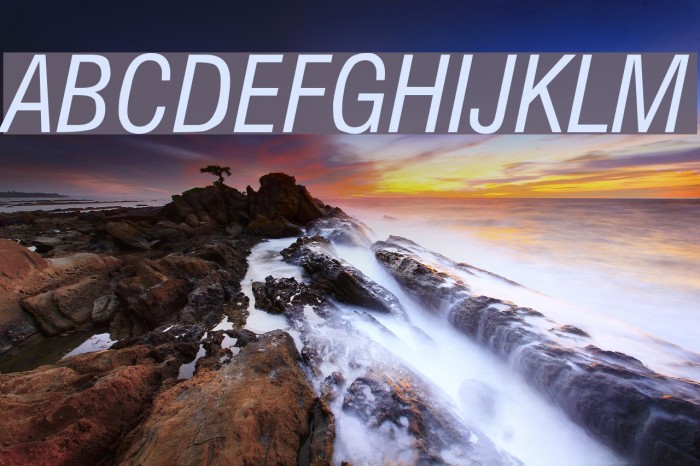 Milford Condensed Italic Font examples