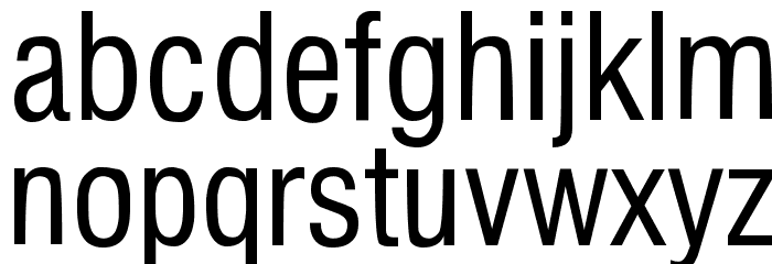 Milford Condensed Font LOWERCASE