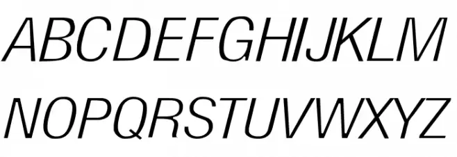 Milford Light Italic Шрифта ВЕРХНИЙ