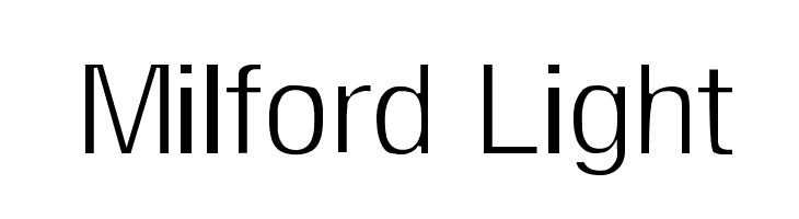 Milford Light Font