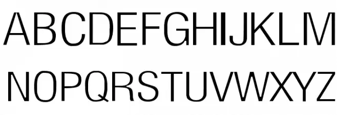 Milford Light Font UPPERCASE