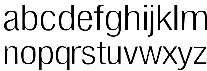 Milford Light Font LOWERCASE