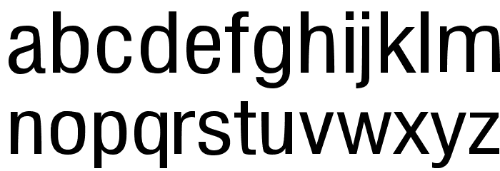 Milford Font LOWERCASE