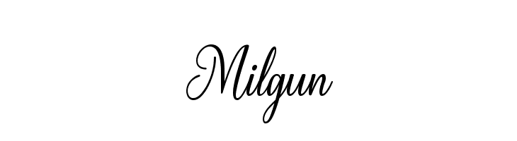 Milgun  フリーフォントのダウンロード