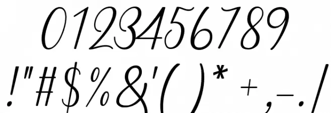 Milgun Font OTHER CHARS