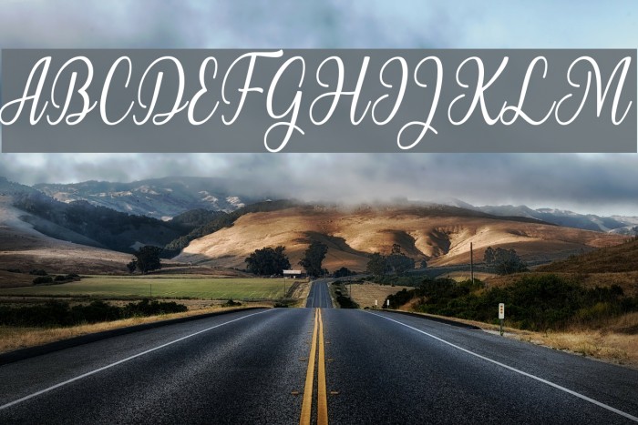 Milgun Font examples
