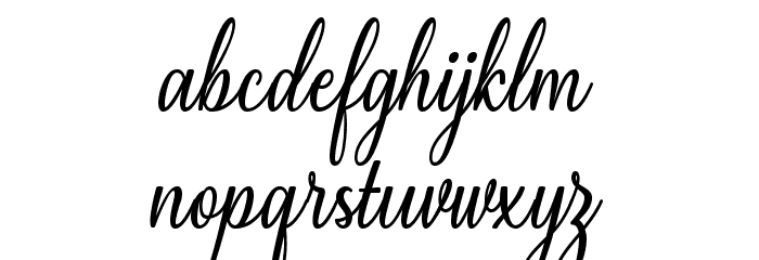 Milgun Font LOWERCASE