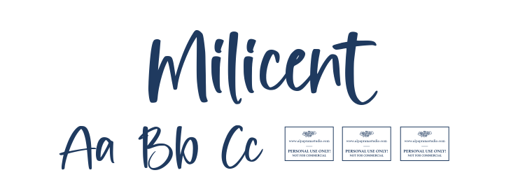 Milicent Font Preview