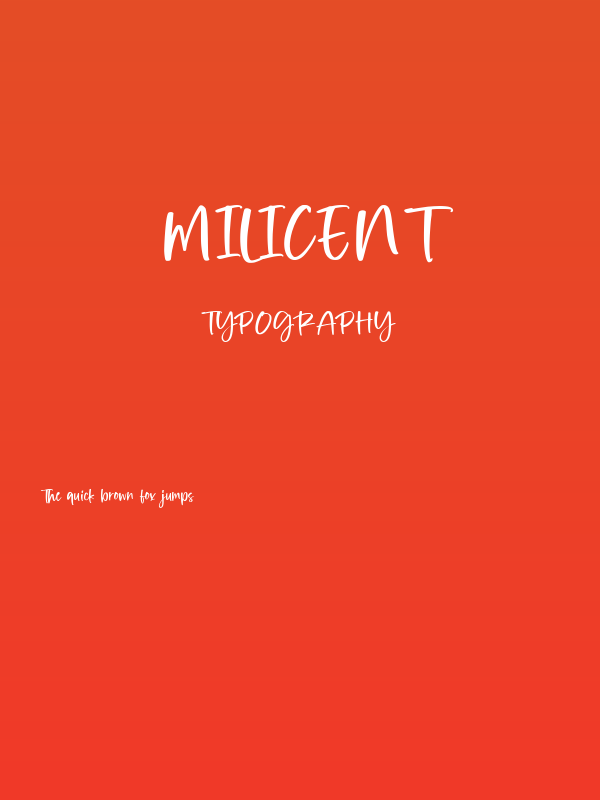 Milicent Poster