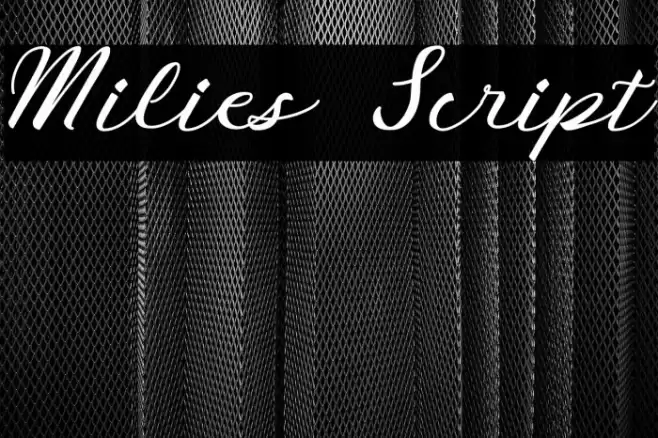 Milies Script Font examples