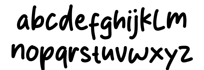 Milikah Font LOWERCASE