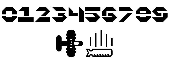 Militaricons Regular Font OTHER CHARS