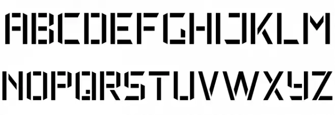 Military Font 7 Font UPPERCASE