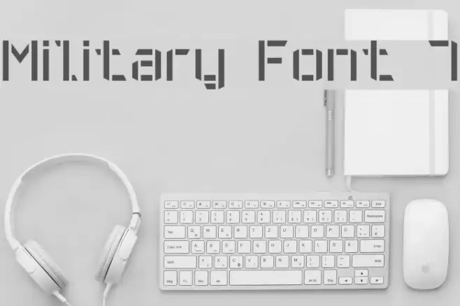 Military Font 7 Example 1