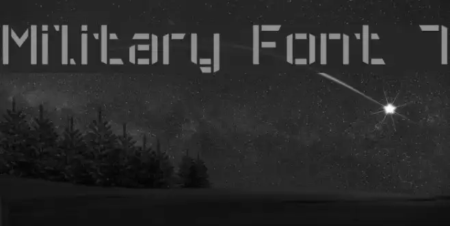 Military Font 7 Example 2