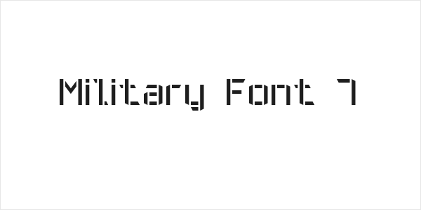 Military Font 7 Logo