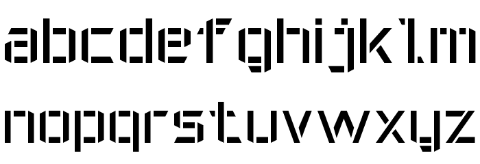 Military Font 7 फ़ॉन्ट लोअरकेस