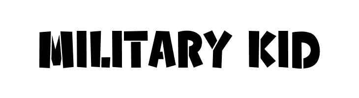Military Kid  Free Fonts Download