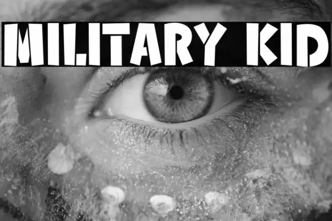 Military Kid Font examples