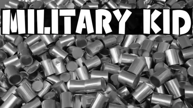 Military Kid Font examples