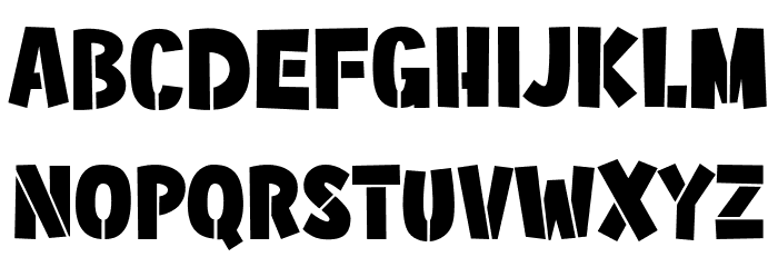Military Kid Font LOWERCASE
