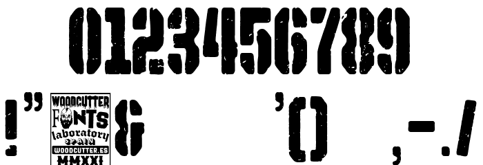 Military Poster Font OTHER CHARS