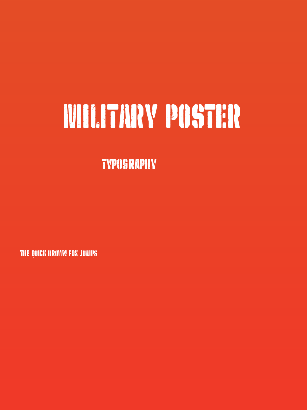 Military Poster Poster