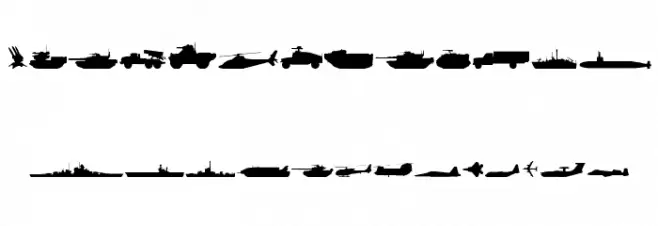 Military RPG Font UPPERCASE
