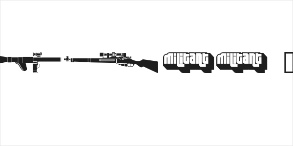 Military dingbats (demo)    Fenotype Logo