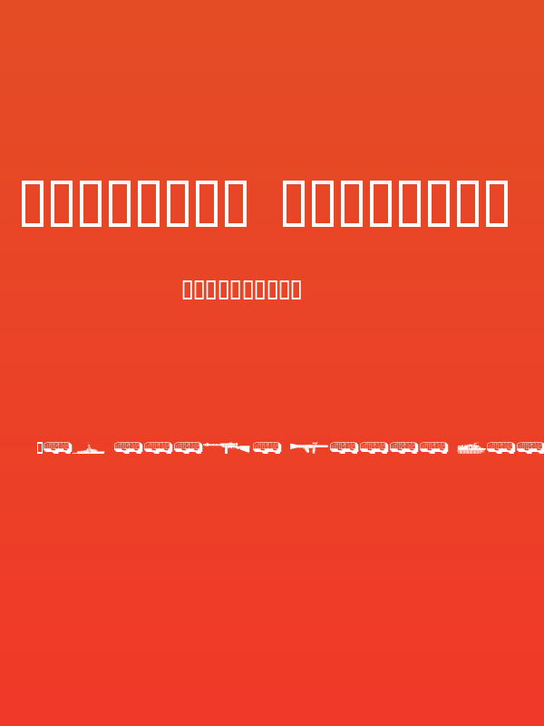 Military dingbats (demo)    Fenotype Poster